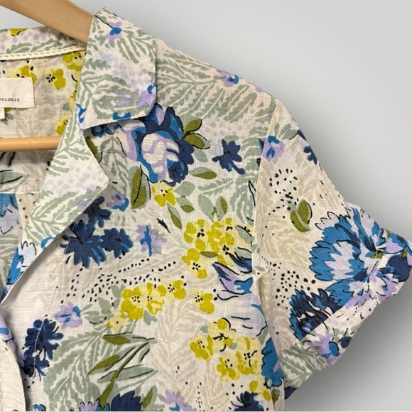 Anthropologie Printed Surf Shirt Sz Small - Picture 5 of 13